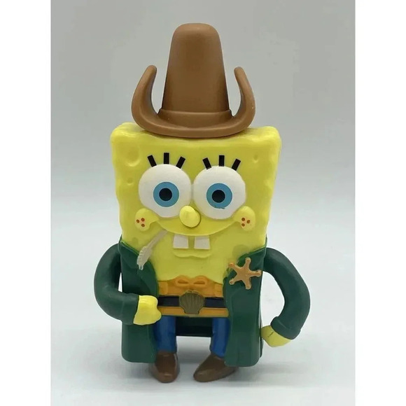 SpongeBob SquarePants  Cowboy 2008 Burger King Kids‎ Toy - Picture 1 of 5